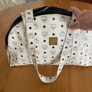 MCM White and Blue Women's Bag